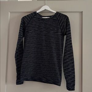 Athleta | Momentum Spacedye Top | Black/Blue | Size M